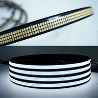 Kit d'éclairage LED pour jantes de roues, étanche IP67, rempli de gel, simple ou double face, 3 rangées, 6 rangées, 15 pouces, 17 pouces, 18 pouces, 20 pouces, blanc pur