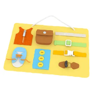 Grappige Vilt Drukke Montessori Diy Handgemaakte Speelgoed Eerder Educatief Kind Houten Speelgoed Drukke Board