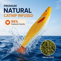 Jouet en peluche populaire et ludique en forme de saury du Pacifique, couineur, avec herbe à chat et tissu en lin durable