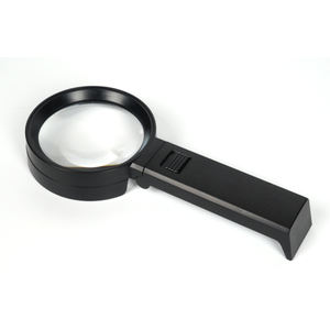 Lupa de mano 2x LED a prueba de luz Lente de vidrio de 90mm Material plástico acrílico para una visión clara brillante óptima Óptica de baja visión - Product Image 4