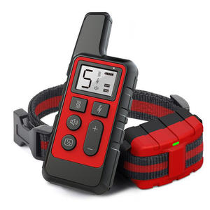 Collier de dressage pour chien à distance rechargeable, portée efficace de 500 m, étanche IP67, taille réglable, en plastique intelligent pour chiens, contrôle des aboiements - Product Image 2