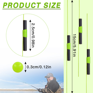 200 pièces flotteurs de pêche Bobber, arrêt Bobber, nœuds de ficelle avec perles, bouchons Bobber pour ligne de pêche, outil de matériel de pêche - Product Image 2