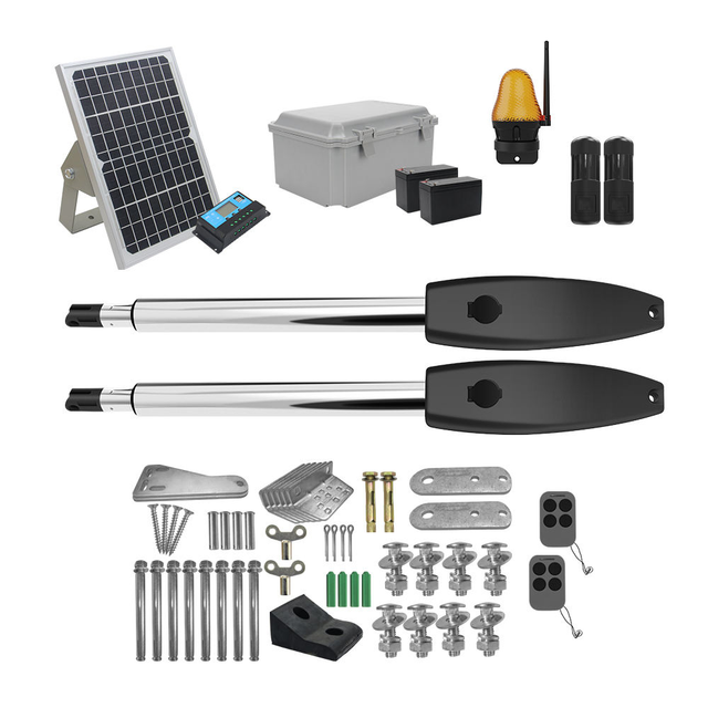Heavy Duty Remote Automatic Swing Gate Opener Support Solar Power Automatic Door Opener