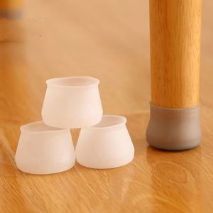 Protections de pieds de chaise en silicone en gros, anti-rayures, antidérapantes, pour la maison et le bureau - Product Image 1
