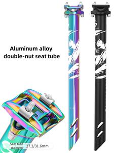 LUNJE con <span class=keywords><strong>tija</strong></span> de sillín de <span class=keywords><strong>amortiguador</strong></span> de bicicleta de color 27,2/31,6X400mm <span class=keywords><strong>tija</strong></span> de sillín de bicicleta de aleación de aluminio - Product Image 2