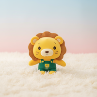 Nouveauté 2026 : Jouets en peluche Lion de la jungle promotionnels pour bébés, animaux en peluche réconfortants pour enfants, anti-stress, cadeau pour machine à griffes