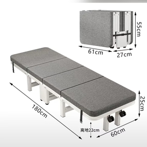 <span class=keywords><strong>Letto</strong></span> Singolo Pieghevole <span class=keywords><strong>in</strong></span> Metallo Portatile, Moderno e Personalizzabile, con Ruote, per Ufficio, Ostello, Sala Pranzo - Product Image 4