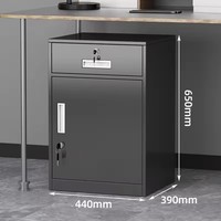 Nouveau petit meuble de bureau en acier 2025 avec tiroirs verrouillables et une porte, idéal pour la maison, l'école, l'entrepôt ou la chambre à coucher