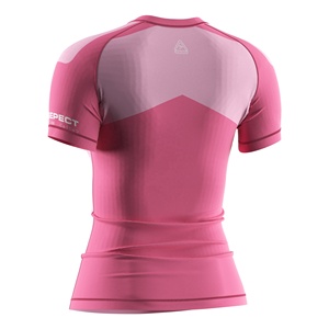 Camiseta de Compresión Rosa Personalizada para Mujer, Antideslizante, Duradera, con Protección Solar UPF50+, para Artes Marciales Mixtas sin Kimono, <span class=keywords><strong>CrossFit</strong></span> - Product Image 6