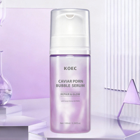 KOEC Caviar PDRN Liposome Bubble Booster, Essence Moussante Micro-Bulles pour Peaux Ternes et Fragilisées, Nourrissant en Profondeur, Éclat Radieux