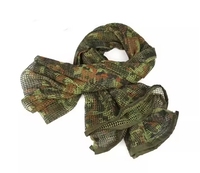 Écharpe tactique en maille Voile Sniper Jungle Desert Hunting Neckerchief Camo Outdoor Scarf