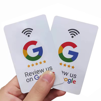 Tarjeta RFID con Código QR Programable para Redes Sociales, Tarjeta NFC para Reseñas de Google