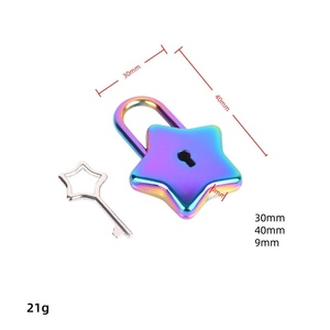 Xinghe xx339 ODM OEM năm cánh sao kim loại ổ khóa hiện đại thân thiện với môi trường máy tính xách tay khóa Khóa cho văn phòng phẩm Phụ kiện túi - Product Image 3