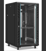 Armoire de serveur de centre de données de haute qualité de 19 pouces, armoire réseau DDF 22U sur pied avec ventilateurs de refroidissement