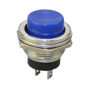 16MM 250VAC Momentary SPST NO NC Horn Electrical Push Buttons Switch