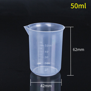 Taza medidora de plástico semitransparente de 100ml, 50ml, 30ml para mezclar pigmentos y pintar modelos - Product Image 4