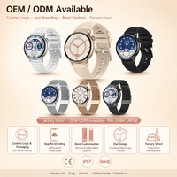 Montre connectée pour femmes GPS 1.27 IPS cadran rond appels sans fil santé féminine fréquence cardiaque SpO2 IP67 20 jours design alliage silicone