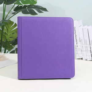 Porte-cartes de visite personnalisé de qualité supérieure avec 160 emplacements pour cartes, 4 pochettes, fermeture éclair en cuir PU, album portable, collection de livres - Product Image 4