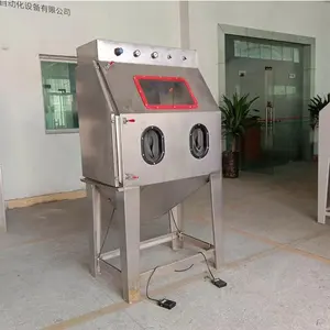 Factory supply stainless steel box type water sandblasting dust-free aluminum manual sandblasting equipment