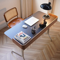 Bureau multifonctionnel en bois massif de style vintage du milieu du siècle, table d'ordinateur pour la maison, bureau d'étude pour étudiants, petit bureau de travail