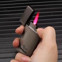 Nouveau briquet à gaz en métal coupe-vent avec fenêtre visuelle BD285 – Accessoires de fumeur en gros