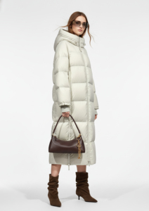 QLYP Giacca Lunga Invernale Impermeabile alla Moda, Imbottita in Piuma, con Zip, Cappuccio Regolabile e Colletto Alto - Product Image 2