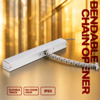 Ouvre-fenêtre électrique à chaîne courbée, ouvre-fenêtre à chaîne flexible, moteur de levage pour fenêtre coulissante verticale