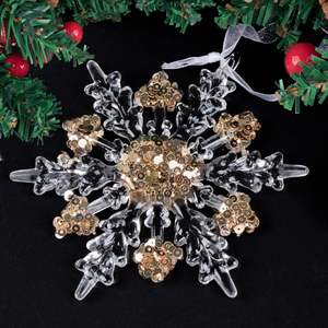 Arbre de Noël de luxe paillettes paillettes arbre décoration arbre de Noël suspendus ornements décorations - Product Image 4