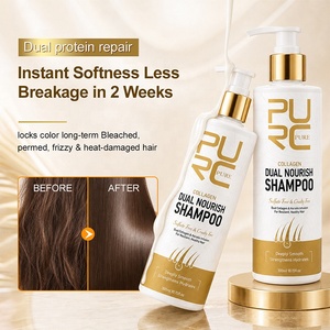 Shampoo Triple Hydratation au Collagène et à la Kératine pour Femmes, Réparation Profonde, Lissage, Infusion Double Collagène et Kératine, OEM ODM - Product Image 1