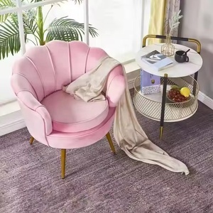 2024 Modern Luxury Colorful Round <strong>Flower</strong> Back Restaurant <strong>Arm</strong> <strong>Chair</strong> Fabric Leisure Bedroom Living Room Velvet Single Sofa <strong>Chair</strong> - Product Image 2