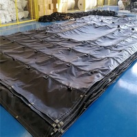 Bâche de remorque à plateau plat en PVC enduit 18OZ/610gsm, ourlets renforcés, œillets, imperméable, robuste, pour camion, Amérique du Nord