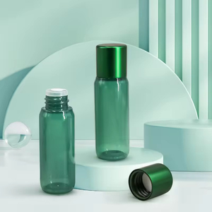 Flacon transparent ambré de 30 ml avec bouchon à vis, rechargeable, pour cosmétiques de voyage, compatible avec l'emballage du sérum La Mer - Product Image 6