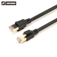 Kabel Ethernet Komunikasi Rohs P10 Kabel Ethernet Cat8, 1M 5M 10M 30M Kabel Patch