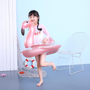 Flotador Inflable de Flamenco con Lentejuelas Rosas para Niñas de 2 a 4 Años - Product Image 1