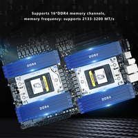 Dual AMD Server Motherboard Support EPYC 7002 7003 Series Processors SP3 Socket CPUs Onboard BMC 16xDDR4 PCIe 4.0 X16 Slot