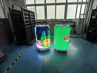 Display Kaleng Pendingin LED Berkualitas Tinggi, Kapasitas Besar 50L, Desain Stylish dengan Fitur Pengawet Kesegaran