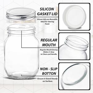 Pot en verre borosilicate simple couche personnalisé de 150 ml à 1000 ml avec couvercle en acier inoxydable, résistant aux hautes températures, pour caviar - Vente en gros - Product Image 2