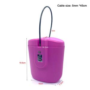 Caja DE SEGURIDAD pequeña para el hogar de 4 dígitos, cerradura de Cable, caja de viaje portátil impermeable, cerradura de combinación para artículos personales de dormitorio universitario de <span class=keywords><strong>playa</strong></span> - Product Image 5