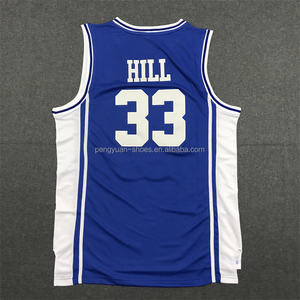 Christian Laettner Mavi En Kaliteli Dikişli Kolej Basketbol Forması Gönderime Hazır - Product Image 2