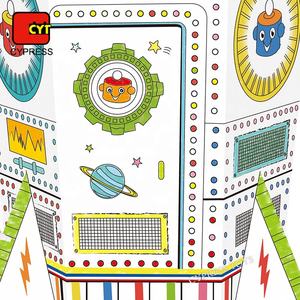 FAI DA TE personalizzato di Doodle Giocattolo di Cartone Razzo Casetta Per Bambini - Product Image 3