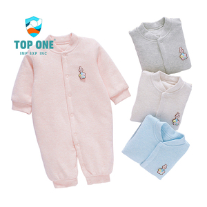 TopOne Hot Sale High Quality Unisex Basic Autumn Thermal <b>Overall</b> Full Newborn Kids Baby Jumpsuit Rompers - Product Image 1