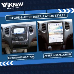 Navegación GPS para Automóvil para Dodge Durango 2011 2012 2013, Radio con Reproductor Multimedia de 13.8 Pulgadas, Grabadora, 128 GB, Android Auto Vertical - Product Image 2