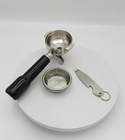 304 Edelstahl 1 Tasse/2 Tasse 58mm Kaffeefilter öffner Espresso Kaffee Doppel aus güsse Sieb träger mit Boden