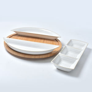 Set di Tre Piatti in Ceramica di Alta Qualità, Ecologici, Design Moderno Personalizzabile, Vassoi per Dim Sum, per Occasioni Festive - Product Image 3