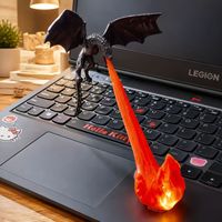 Nouveauté 2026 : Jouet de bureau anti-stress en forme de coin de livre flamboyant imprimé en 3D