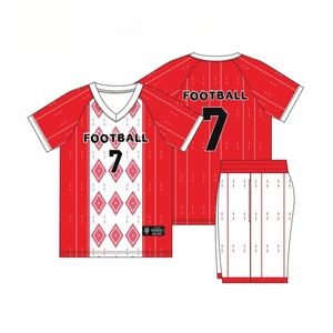 Jersey Sepak Bola Grosir OEM Ringan, Bernapas, Menyerap Keringat, Cetak Transfer Panas, Logo dan Nomor Kustom, Lengan Pendek - Product Image 2