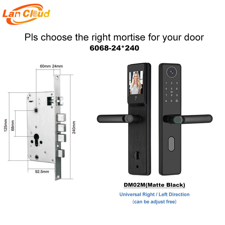 Negro mate-6068 Estándar-24*240
