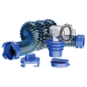 RV <span class=keywords><strong>Adaptateur</strong></span> de réservoir fourre-tout à 90 degrés, corps PC transparent, KIT D'ÉGOUT RV - Product Image 4