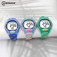 Nouvelle Arrivée 2025 – Montre Numérique Sportive Lumineuse à LED Personnalisable pour Enfants, Motif Dessin Animé, Étanche, Style Luxe Rétro, par Mingrui