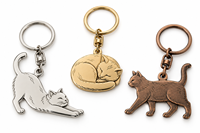 Porte-clés personnalisés en métal avec breloques animaux de la forêt, logo personnalisé, cadeau promotionnel en gros, fabricant OEM ODM de qualité supérieure